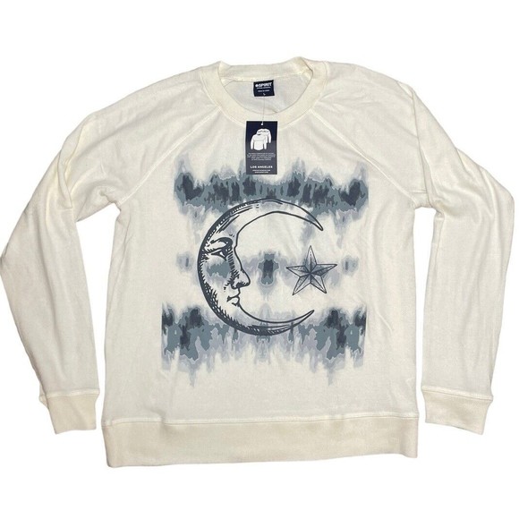 Spirit Jersey NWT Size large Moon Face Long‎ Sleeve Knit Shirt Soft Casual Top - Picture 1 of 12
